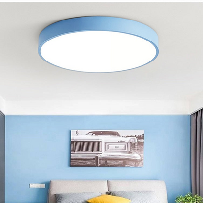 Modern rund LED-taklampa